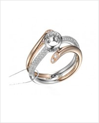 18K金镶嵌钻石戒指